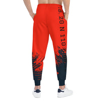 Red and Black City Joggers