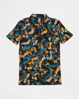 Blue and Orange Camo SMC Men's Slim Fit Polo