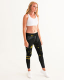 Black & Yellow SMC Women's Yoga Pants