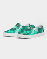 Lime Green Camo SMC Women's Slip-On Canvas Shoe