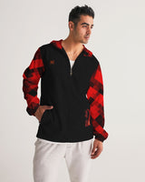 Red Plaid SMC Men's Windbreaker