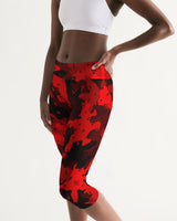 Red Camo SMC x2 Women's Mid-Rise Capri