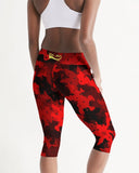 Red Camo SMC x2 Women's Mid-Rise Capri