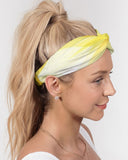 Yellow Drop SMC Twist Knot Headband Set