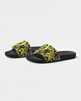 Yellow Grey Camo Women's Slide Sandal