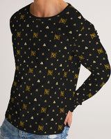 Gold Strech Logo Black SMC Men's Long Sleeve Tee