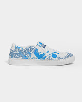 Blue Splatter SMC1 Women's Slip-On Canvas Shoe