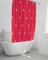 Stars SMC Red Shower Curtain 72"x72"