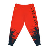 Red and Black City Joggers