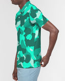 Lime Green Camo SMC Men's Slim Fit Polo