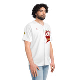 Crisp White SMC Wrap Men's Baseball Jersey