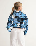 Skull Bite Camo SMC Women's Cropped Windbreaker