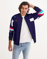 Dark blue Squares SMC Men's Bomber Jacket