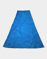 Blue Wrinkle SMC Women's A-Line Midi Skirt