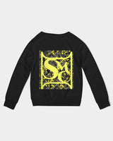 Yellow Grey Camo Kids Graphic Sweatshirt