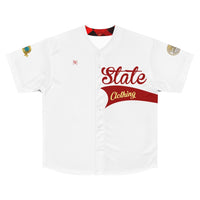 Crisp White SMC Wrap Men's Baseball Jersey