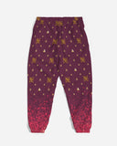 Burgundy Graffiti Spray SMC Men's Track Pants