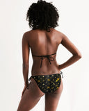 Black & Yellow SMC Women's Triangle String Bikini