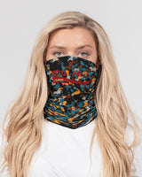 Blue and Orange Camo SMC Neck Gaiter Set