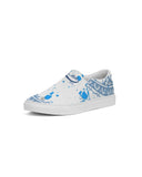 Blue Splatter SMC1 Men's Slip-On Canvas Shoe