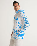 Blue Splatter SMC1 Men's Windbreaker