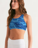 Blue Camo SMC Women's Sports Bra