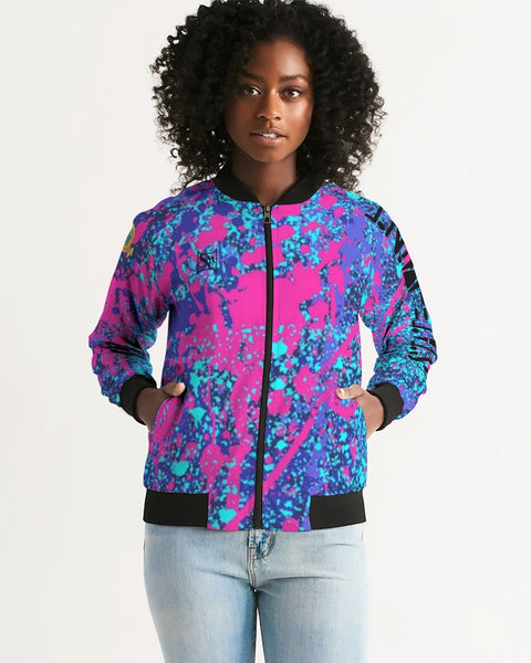 Purple Splash SMC Women's Bomber Jacket