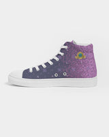 Purple Graffiti Spray SMC Women's Hightop Canvas Shoe