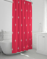 Stars SMC Red Shower Curtain 72"x72"