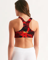 Red Camo SMC x2 Women's Seamless Sports Bra