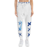 Blue X'ed Out Joggers