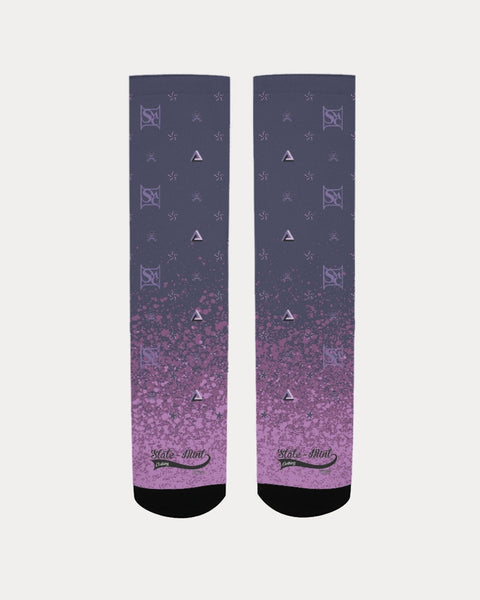 Purple Graffiti Spray SMC Women's Socks