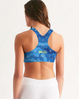 Blue Camo SMC Women's Sports Bra