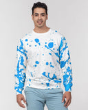 Blue Splatter SMC1 Men's Pullover Sweater