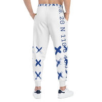 Blue X'ed Out Joggers