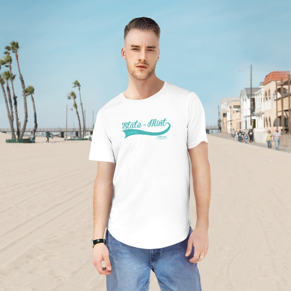 Cyan SMC Men's Jersey Curved Hem Tee