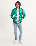 Lime Green Camo SMC Men's Bomber Jacket