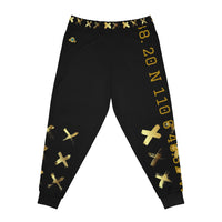 Gold X'ed Out Joggers