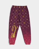 Burgundy Graffiti Spray SMC Men's Track Pants