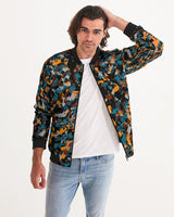 Blue and Orange Camo SMC Men's Bomber Jacket