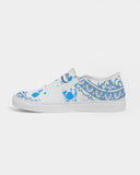 Blue Splatter SMC1 Men's Slip-On Canvas Shoe