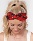 Red Camo SMC x2 Twist Knot Headband Set