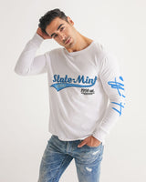 StateMint Blue Logo Men's Long Sleeve Tee