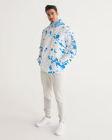 Blue Splatter SMC1 Men's Windbreaker