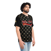 Dark Cherry Men's Baseball Jersey