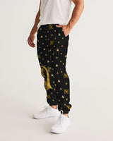 Invert Vanta Black n Gold SMC Pattern Men's Track Pants