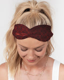 Burgundy Slim  SMC Twist Knot Headband Set