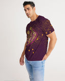 Burgundy Gold Splatter SMC Men's Tee