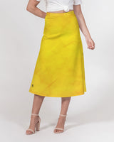 Yellow Paper SMC Women's A-Line Midi Skirt