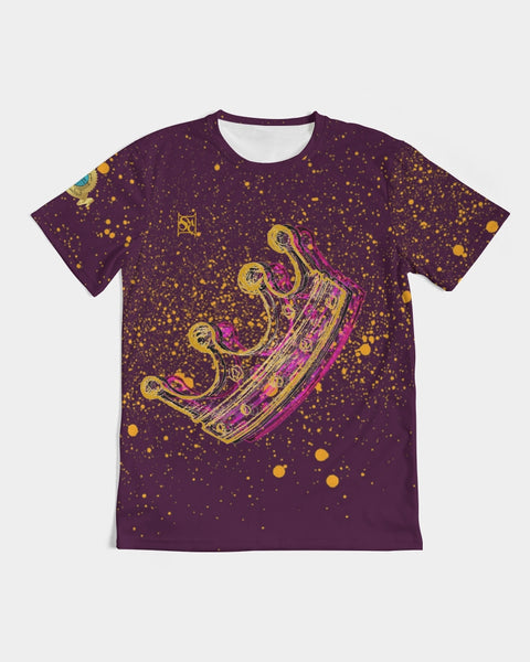 Burgundy Gold Splatter SMC Men's Tee